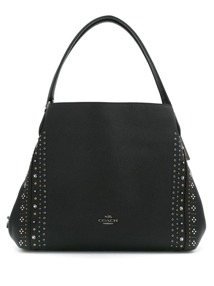 Coach Coach 55544 Dkblk Leather/fur/exotic Skins->leather, Women's, Black, Leather