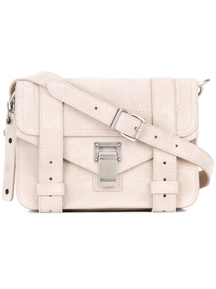Proenza Schouler Satchel Shoulder Bag, Women's, Nude/neutrals, Calf Suede