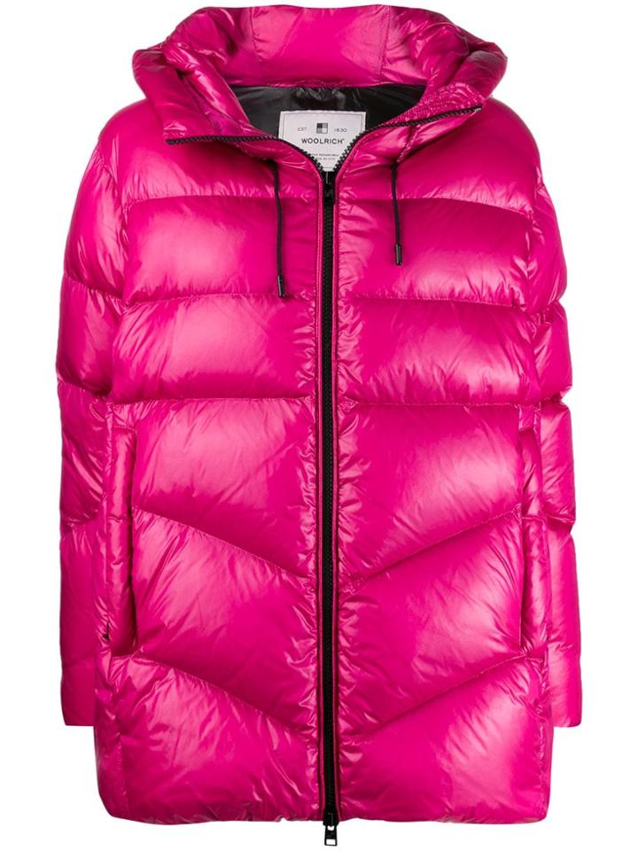 Woolrich Short Padded Jacket - Pink