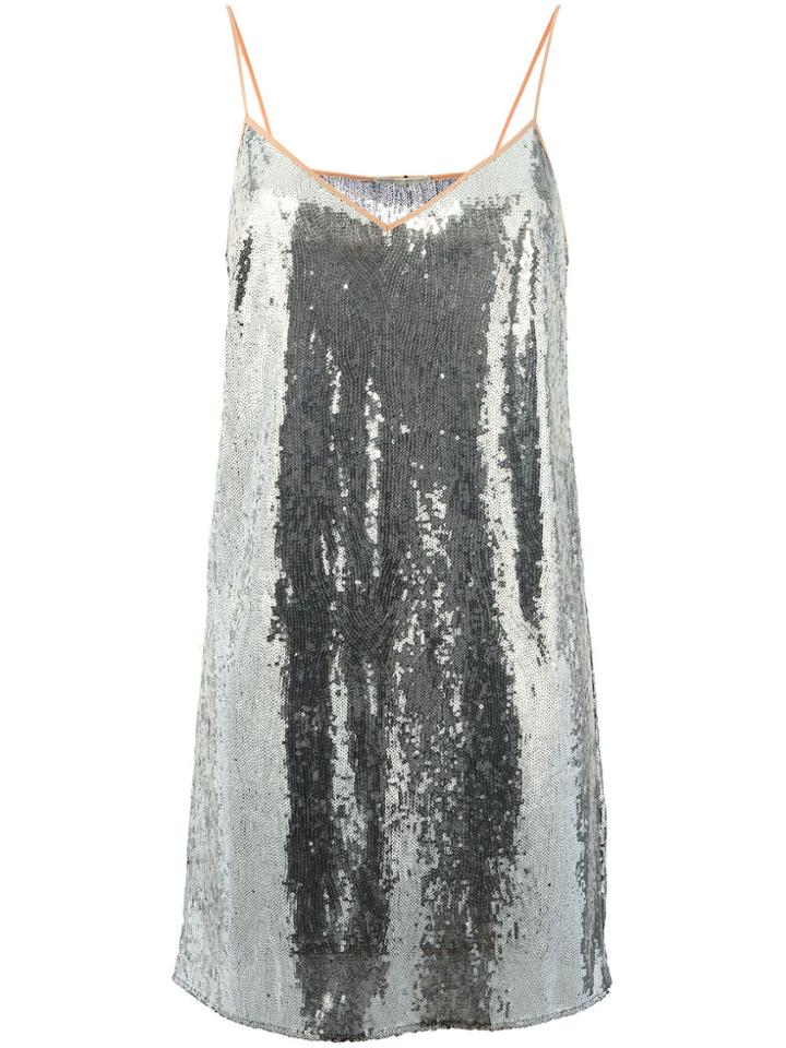 Marco De Vincenzo Sequined Top - Metallic