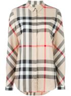 Burberry House Check Shirt, Women's, Size: Xl, Nude/neutrals, Cotton/spandex/elastane