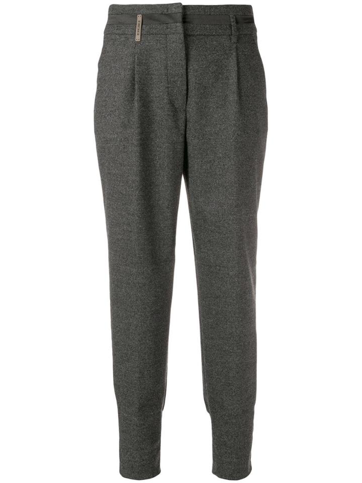 Peserico Slim Fit Trousers - Grey