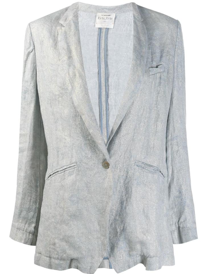 Forte Forte Single-breasted Blazer - Blue