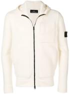 Stone Island Shadow Project Zipped Cardigan - White