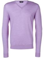 Hackett Methyst Knit Sweater - Purple