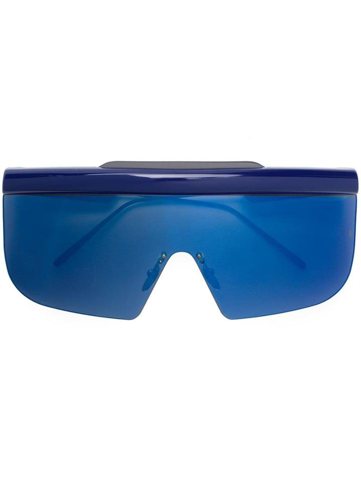Jacques Marie Mage Connie Oversize Sunglasses - Blue
