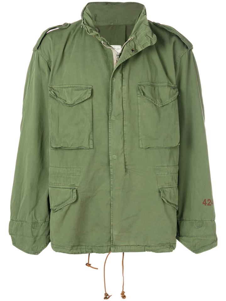 424 Fairfax Fairfax X Alpha Military Jacket - Green