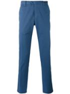 Pt01 - Tapered Trousers - Men - Cotton/linen/flax/spandex/elastane - 48, Blue, Cotton/linen/flax/spandex/elastane
