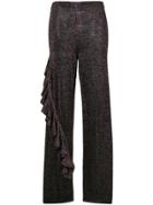 Circus Hotel Glitter Frill Trousers - Multicolour