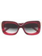 Pomellato Square Oversized Sunglasses - Red