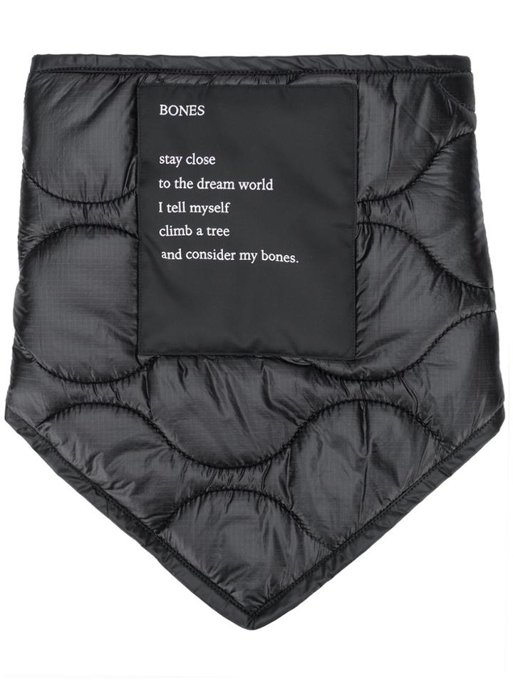 Takahiromiyashita The Soloist Quilted Effect Scarf - Black