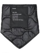 Takahiromiyashita The Soloist Quilted Effect Scarf - Black