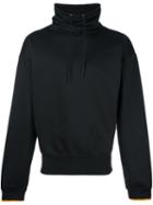 Maison Margiela Funnel Neck Sweatshirt, Men's, Size: 46, Black, Cotton/polyimide