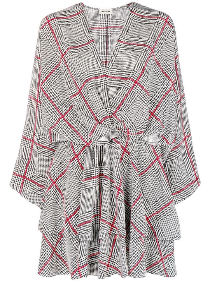 Zadig & Voltaire Fashion Show Knotted Waist Wrap Dress - Black