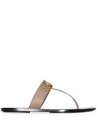 Gucci Marmont Gg Thong Sandals - Brown