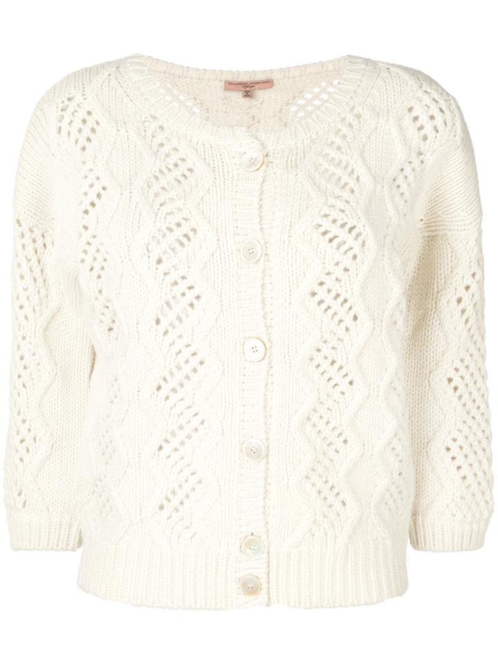Ermanno Scervino Cropped Cardigan - Nude & Neutrals
