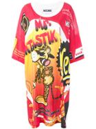 Moschino Vintage Fantasy Print Dress - Red