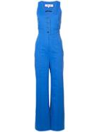 Dvf Diane Von Furstenberg Waistcoat Jumpsuit - Blue