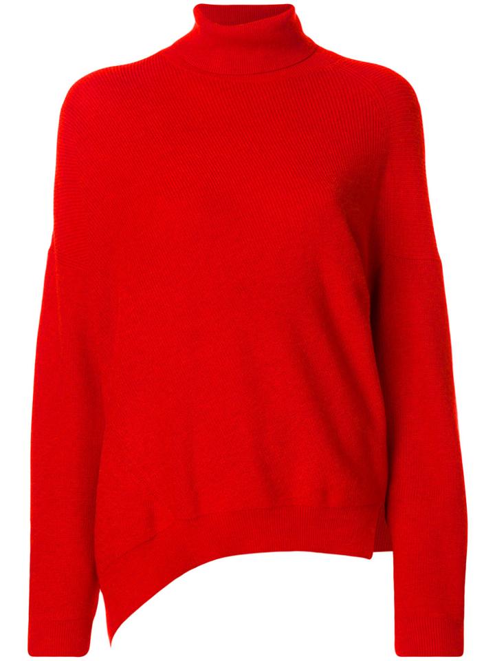 Vanessa Bruno Athé Asymmetric Roll-neck Jumper - Yellow & Orange