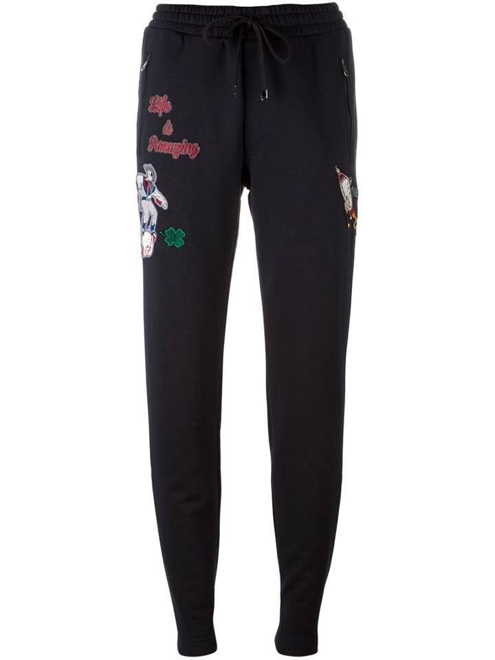 Dolce & Gabbana Western Patch Track Pants