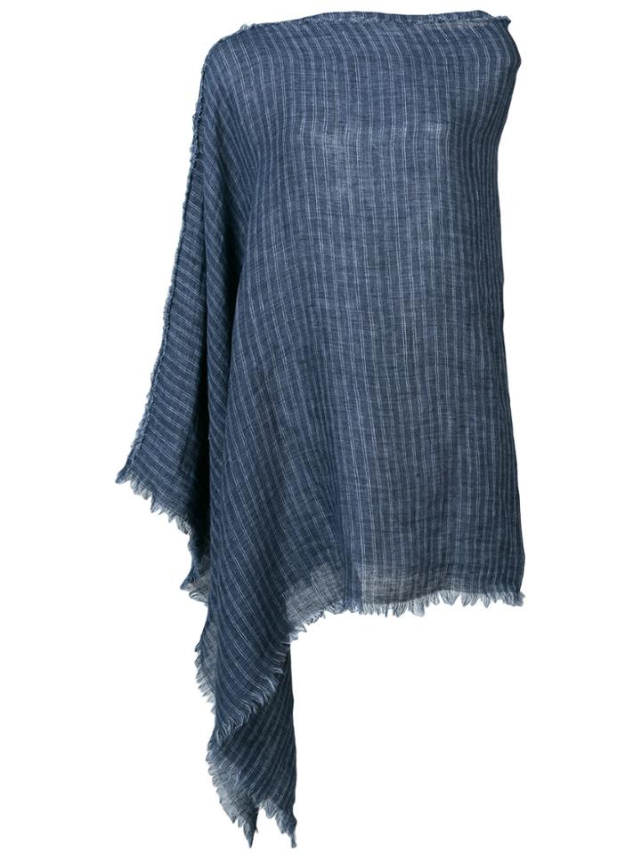 Destin Striped Cape - Blue