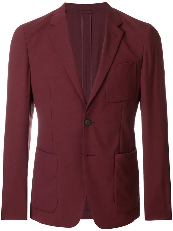 Prada Buttoned Blazer - Red