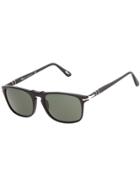 Persol Rectangular Frame Sunglasses - Black