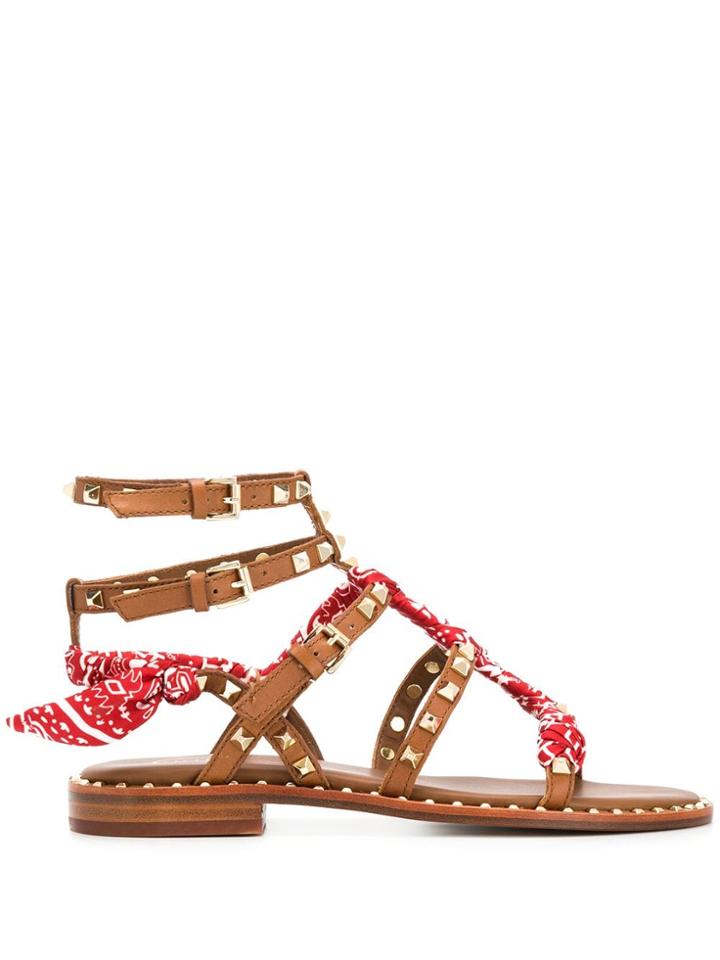 Ash Pax Studded Sandals - Brown