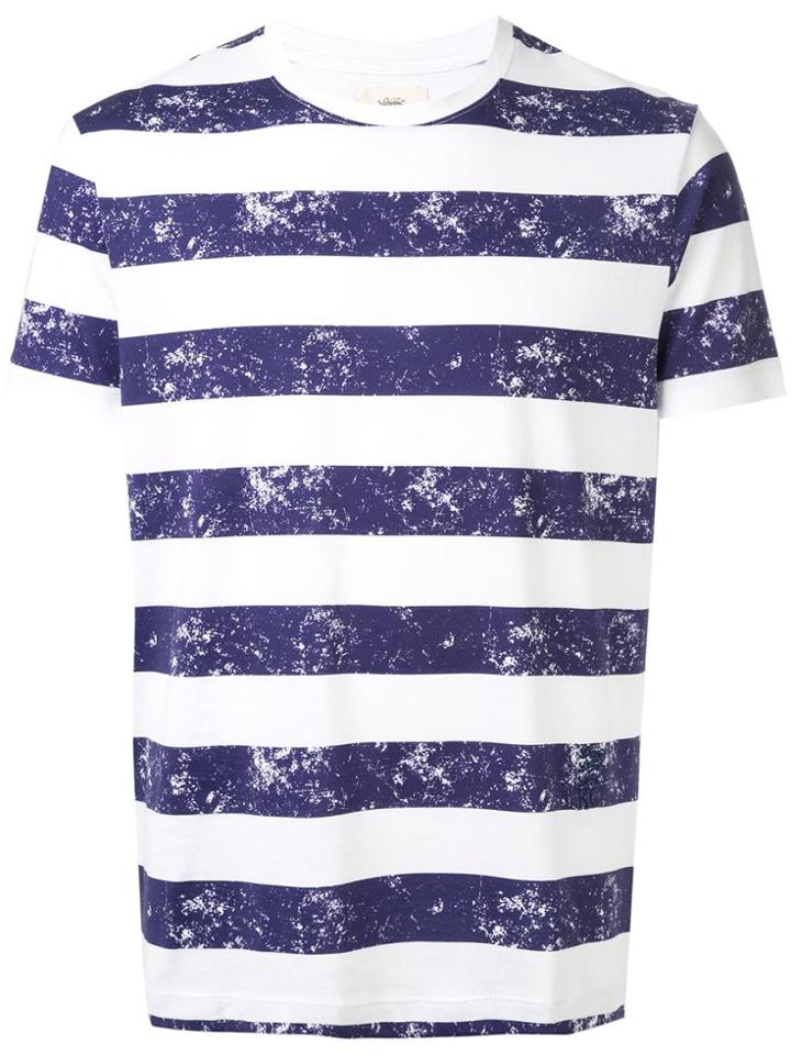 Kent & Curwen Striped Print T-shirt - White