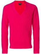 Tom Ford Deep V-neck Sweater - Pink & Purple