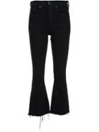 Rag & Bone /jean Flared Cropped Jeans, Women's, Size: 31, Black, Cotton/polyurethane
