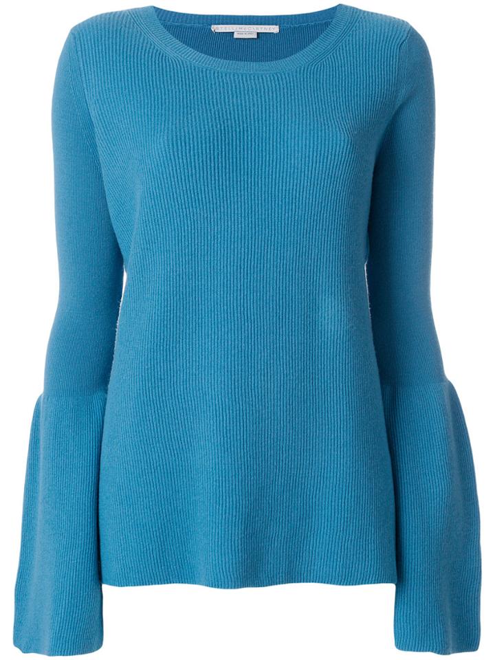 Stella Mccartney Flared Cuff Jumper - Blue