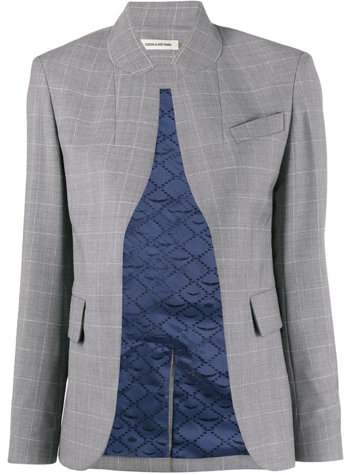 Zadig & Voltaire Checked Open Blazer - Green