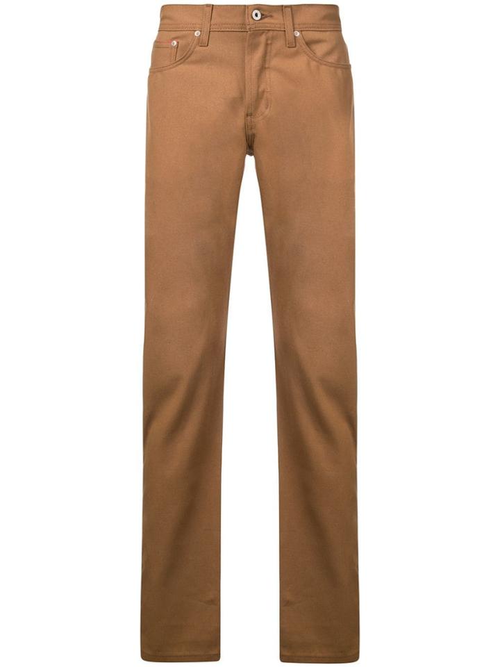 Naked And Famous Straight-leg Jeans - Brown
