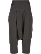 Rick Owens Drop Crop Trousers - Grey