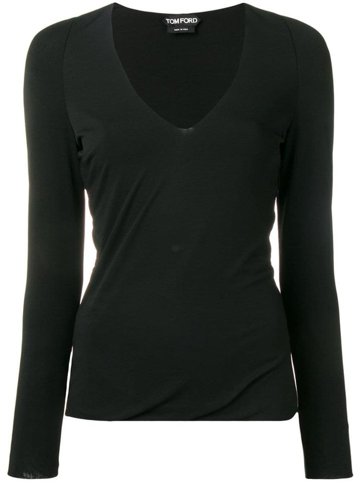 Tom Ford Draped Hem Sweatshirt - Black