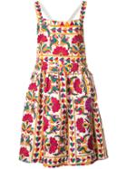 All Things Mochi - Floral Motif Pleated Dress - Women - Cotton - S, Cotton