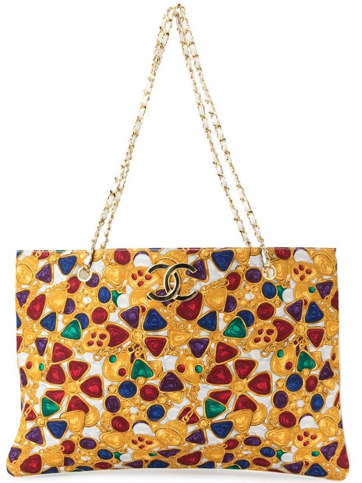 Chanel Pre-owned Jewelry Pattern Jumbo Xl Chain Shoulder Tote Bag -