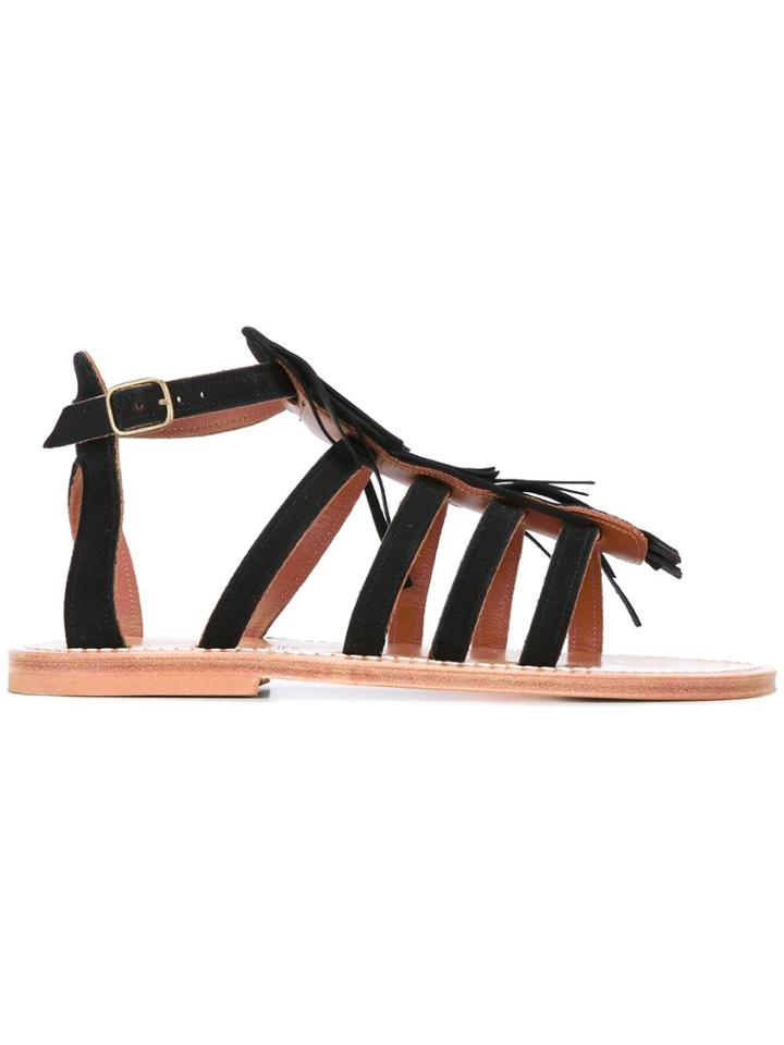 K. Jacques Fregate Sandals - Black