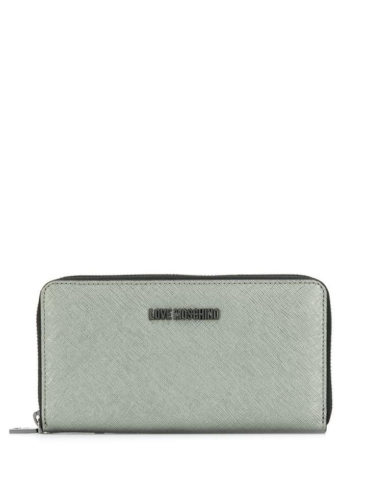 Love Moschino Logo Wallet - Grey