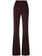 Plein Sud Straight-leg Trousers, Women's, Size: 38, Red, Viscose/virgin Wool/spandex/elastane/polyester