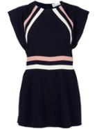 Red Valentino Colour Block Playsuit, Women's, Size: 38, Black, Acetate/polyester