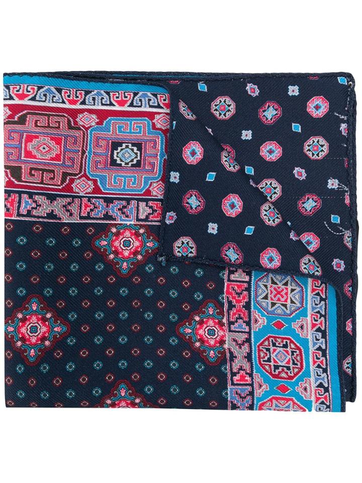 Etro All-over Print Scarf - Blue