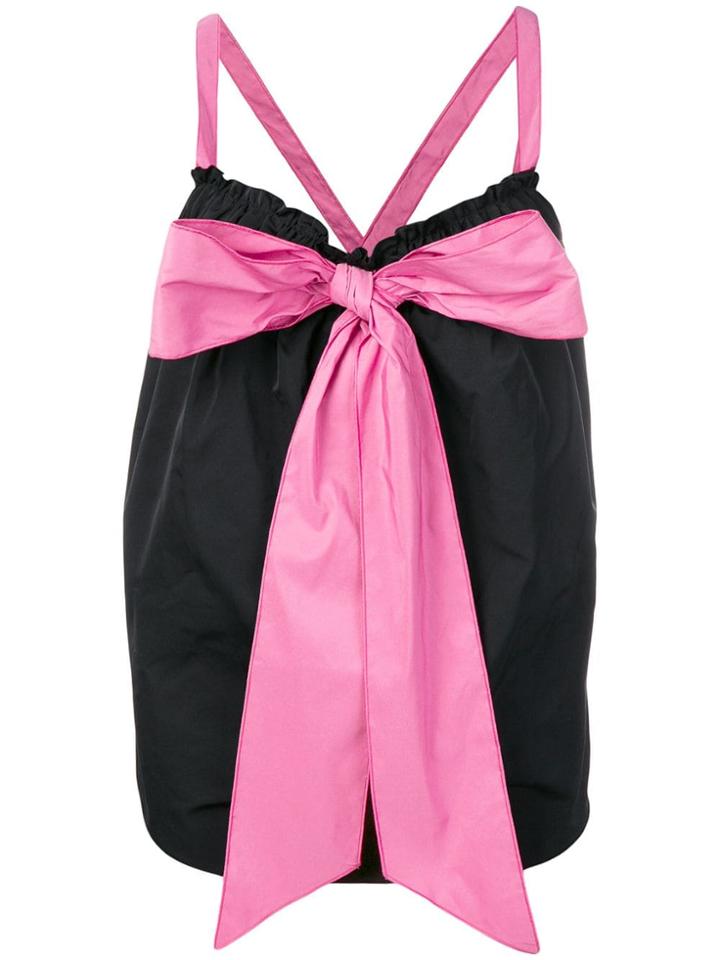 No21 Bow Tied Vest Top - Black