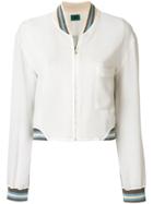 Jean Paul Gaultier Vintage Sheer Bomber Jacket - Nude & Neutrals