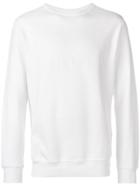 Stone Island Branded Jersey Sweater - White
