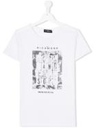 John Richmond Kids Rock And Roll Print T-shirt - White