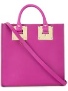 Sophie Hulme Small Square 'albion' Tote, Women's, Pink/purple