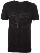 Diesel Black Gold Camera Print T-shirt, Men's, Size: M, Cotton