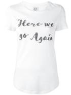 Zoe Karssen Here We Go Again T-shirt, Women's, Size: Medium, White, Cotton/modal